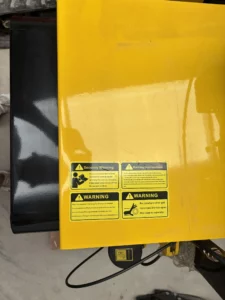 Cilindro Compactador Vibratórios C600S Etiquetas Segurança